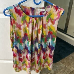 Calvin Klein size large work shirt shell blouse